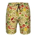 thumbnail image 4 of Yiaed Fruits And Vegetables Print Men's Swim Trunks with Lining Quick Dry Sports Shorts Beach Shorts Boardshorts-X-Large, 4 of 5