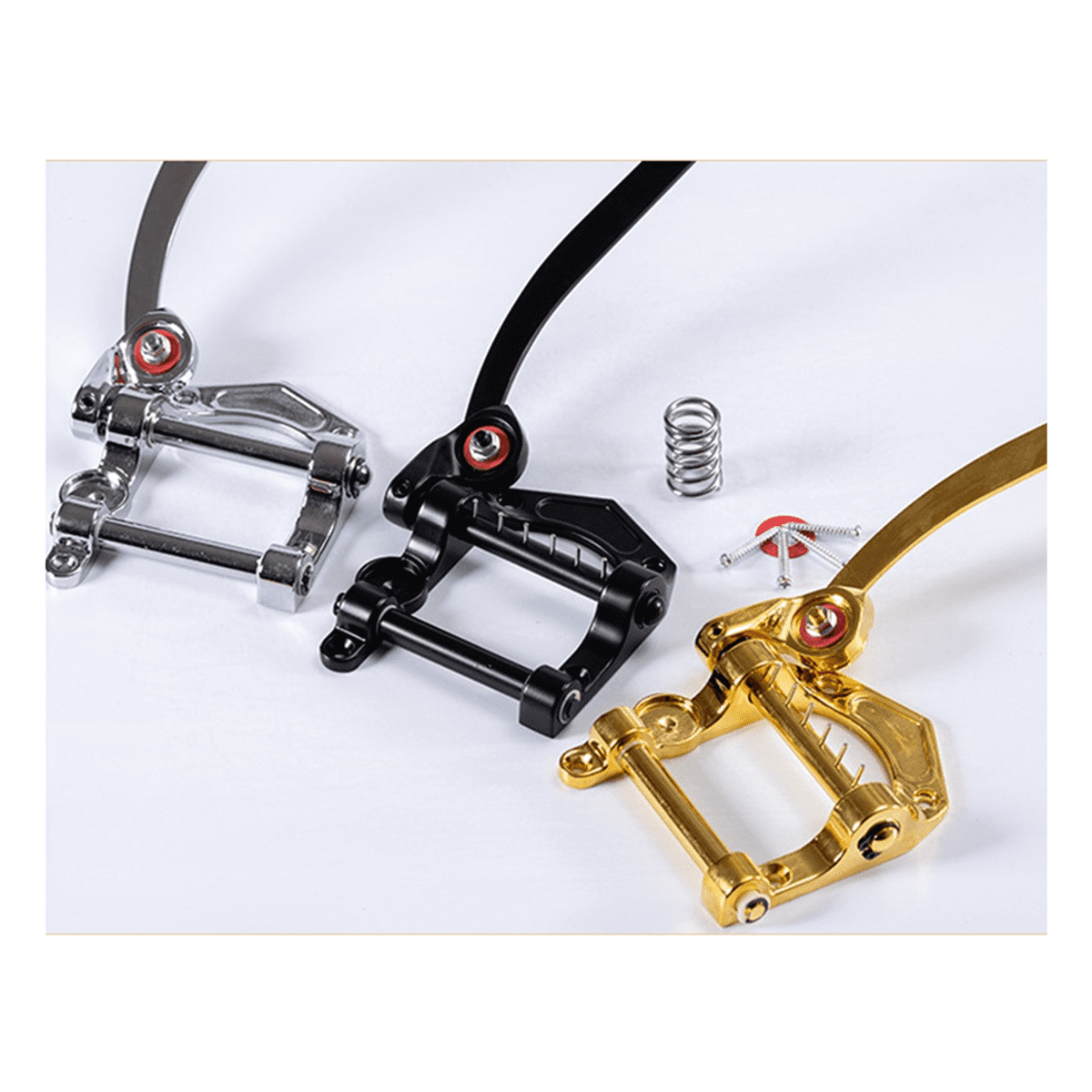 Guitar Tremolo Vibrato Bridge Tailpiece Archtop Compatible with ES335 LP Electric Guitar Universal (Black)