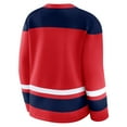 thumbnail image 5 of Women's Fanatics  Red Washington Capitals Icing Long Sleeve Lace Up Sweatshirt, 5 of 6
