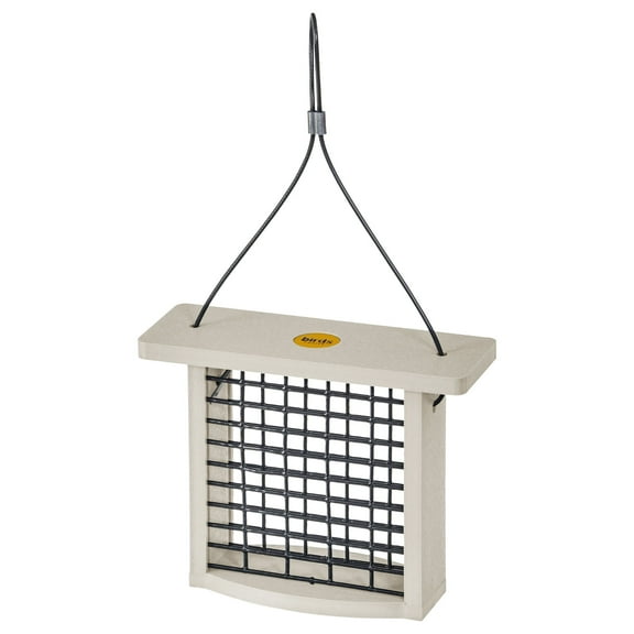 Birds Choice Recycled Poly Lumber Suet Bird Feeder for Single Cake in Sea Salt