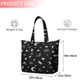 thumbnail image 4 of Black Halloween Occult Patterns Travel Tote Bags for Women Carry On,Large Weekender Bags for Women Travel,Multi Functional Duffle Bag for Work,Shopping,Sports, 4 of 5