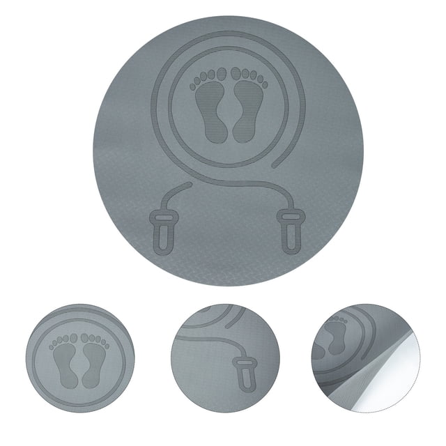 OULII Standing Long Jump Mat Grey TPE for Indoor Exercise 1Pack