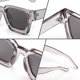 thumbnail image 4 of Gafas de sol cuadradas retro de los 90 para mujer Hombre Lentes de sol rectangulares de moda con protección UV400 B2385, 4 of 7