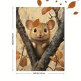 thumbnail image 3 of Qisvanset 12x16 Inch Tree Mouse Canvas Wall Art, Forest Cute Wildlife Rustic Nursery Nature Home Decor, 3 of 8