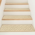 thumbnail image 3 of YOUMAI | Stair For Wooden Steps Indoor 15 Pack 8"*30" Non Carpet Stair With Reusable Adhesive For Children Elders And Dogs Polyester TPR Backing Stair Runner Rugs，Dark Grey, 3 of 4