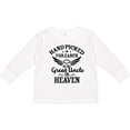 thumbnail image 3 of Inktastic Handpicked for Earth By My Great Uncle in Heaven Boys or Girls Long Sleeve Toddler T-Shirt, 3 of 5