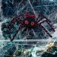 thumbnail image 5 of Wadada Halloween Spiders Decoration,Outdoor Halloween Spider Decor Outside, Cute Fake Black Spider,Realistic Hairy Spiders for Indoor Haunted House Prop Yard Lawn Garden Decor(11.8x2.4 Inch, Red), 5 of 5