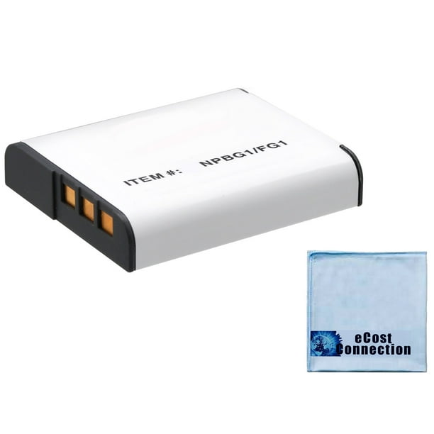 NPBG1/NPFG1 1450mAh Battery for Sony Cameras + eCostConnection Microfiber Cloth