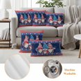 thumbnail image 6 of Outdoor Pillow Covers Gnome Independence Day Stars Red Stripes Waterproof Pillow Cases 16x16 Set of 2, Love USA Flag Throw Pillow Cover Pillowcase for Patio Balcony Couch Garden, 6 of 9