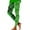 Green, variant on St. Patrick's Day Leggings for Women Trendy Checkered and Shamrock Printed Stretch Yoga Pants High Waisted Slim Fitting Sports Fitness Casual Leggings White XL