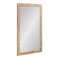 thumbnail image 5 of Kate and Laurel Braywood Modern Pieced Wood Rectangle Mirror, 24 x 36, Rustic Brown, Decorative Rectangular Mirror for Use as Coastal Bathroom Mirror for Over Sink or Statement Bedroom Mirror, 5 of 9