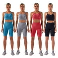 thumbnail image 2 of Women Sport Bra and Shorts Set 2 Piece Adjustable Spaghetti, 2 of 8