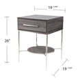 thumbnail image 5 of SEI Furniture Waltenson Nightstand with Storage 19.25 x 26 Freestanding Nightstands, 5 of 15