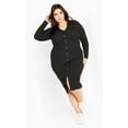 thumbnail image 2 of Avenue Women's Plus Size Scarlett Rib Dress, 2 of 2