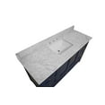 thumbnail image 6 of Paige 60" Single Bathroom Vanity with Royal Blue Cabinet and Carrara Marble Top, 6 of 6
