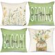 thumbnail image 1 of Fundas de almohada de primavera de 18 x 18, 4 decoraciones de primavera, funda de cojín decorativa de estilo rústico para sofá de casa, 1 of 6