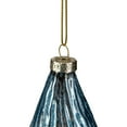 thumbnail image 6 of Northlight 4.75" Blue Glitter Swirl Glass Christmas Pendant Ornament, 6 of 6