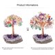thumbnail image 5 of Árbol de la Vida en 7 Chakras Cristales Naturales Fengshui Decoración de Árbol con Base de Amatista Piedra Adorno Decorativo para la Mesa, Decoración de Meditación, 5 of 5