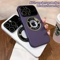 thumbnail image 6 of Magnetic Wireless Charging Phone Case Large Window Glass Anti-Lens Dust For IPhone 15 PRO MAX Hard Case Matte Touch(Orange), 6 of 8