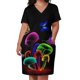thumbnail image 3 of Vestido holgado con bolsillos de WORLD GLOWING MUSHROOMS Vestido largo para mujer 2025, 3 of 7