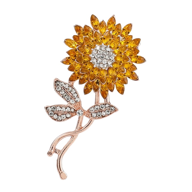 Broche de girasol Broche de aleación Pin Broche decorativo Chaquetas Broche Decoración
