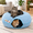 Blue-Jumbo, variant on Peekaboo Cat Cave Donut For Multiple & Large Cats Up To 30-45 Lbs 3-in-1 Swarming Bed Tunnel Scratcher Indoor Washable Detachable