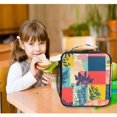 thumbnail image 4 of Haosy Colorful Block Doodle Reusable Lunch Box Men/Women Insulated Lunch Bag for School Picnic Travel, 4 of 4