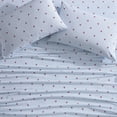 thumbnail image 5 of Nautica 100% Washed Cotton Percale 4-Piece Sheet Set, Queen, Red/Blue, 5 of 6