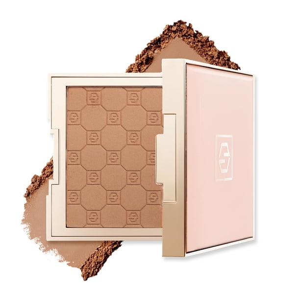 Jouer Soft Focus Hydrate & Set Powder - Polvo compacto con acabado mate - Polvo difuminado para líneas finas y poros - Set de base de maquillaje facial o corrector - Oscuro