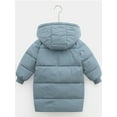 thumbnail image 5 of 4-9T Little Girls Boys Thickened Down Jacket Long Winter Coat Hooded Puffer Outerwear, 5 of 13