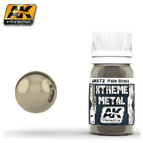 Xtreme Metal Pale Brass Metallic Paint 30ml Bottle