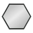 thumbnail image 3 of Kate And Laurel Felicia Modern Hexagon Mirror, 30" x 30", Black, Geometric Accent Mirror For Wall, 3 of 8