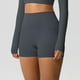 thumbnail image 4 of Pantalones Cortos de Yoga de Cintura Alta, Cómodo Fitness Deportivo, Pantalones de Secado Apretados Transpirables para Mujeres, 4 of 9