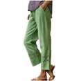 thumbnail image 2 of DailyTrove Women's High-Waisted Straight-Leg Jeans, Casual Denim Cropped Pants, 2 of 6