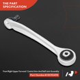 thumbnail image 5 of A-Premium 8Pcs Front Suspension Kit, Lower and Upper Control Arm Ball Joint Stabilizer Bar Link Tie Rod End Compatible with Volkswagen Passat 03-05 & Audi A6 Quattro 01-03, 5 of 9