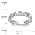 thumbnail image 2 of Real 14kt White Gold Diamond Floral Band Size: 7; for Adults and Teens; for Women and Men, 2 of 2