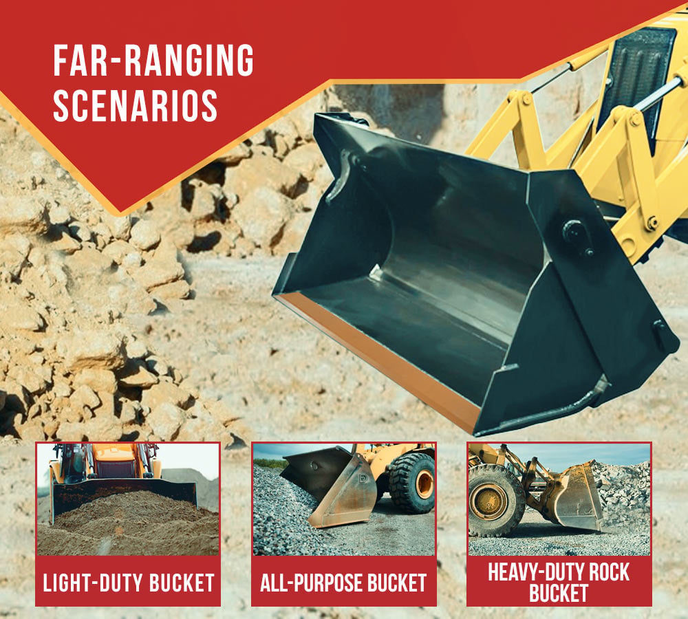 thumbnail image 3 of 72"x4"x1/2" Bucket Cutting Edge for Skid Steer & Loader - Weld-on & Bolt-on Yellow Painted 16Mn Steel Skid Steer Cutting Edge Blade for Loader & Excavator, 3 of 9