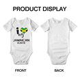 thumbnail image 3 of I Heart My Jamaican Auntie Jamaica Love Flag Baby Bodysuit (White, 12-18 Months), 3 of 5