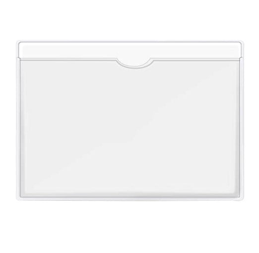 SelfAdhesive Index Card Holder, 50 Pack Clear Plastic Library Card