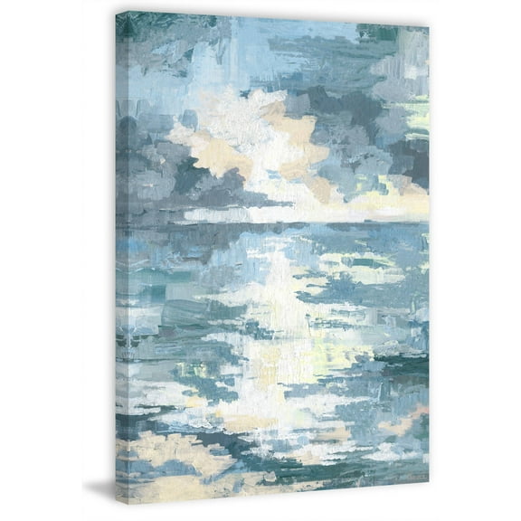 Parvez Taj "Tainted Sunset" Painting Print on Wrapped Canvas