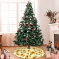 thumbnail image 7 of Sikiie European-style Pattern Sunflower 30-48 inches {designName} Print Christmas Tree Skirt Snowman Xmas Tree Skirt with Edge Christmas Decorations for Holiday Party48", 7 of 7