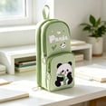thumbnail image 1 of Pencil Case For Kids Large Capacity Cute Pencil Bag 6-Layer Durables Cloth Pencil Pouch Small Backpack Style Pen Organizer For Students, 1 of 6