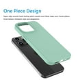 thumbnail image 4 of For iPhone 16 Pro Max Case Silicone Cover, Tekcoo Shockproof Rugged Soft Gel Rubber Ultra Slim Protective Cover Anti-Scratch Microfiber Lining Cute Phone Case for iPhone 16 Pro Max - Mint, 4 of 9