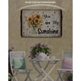thumbnail image 6 of Outdoor TV Cover 30 to 32 Inch Weatherproof, Vintage Sunflower Waterproof TV Screen Protector for Outside Decor with Zipper and Pocket 30"L x 19"H&nbsp; , You Are My Sunshine Love Quotes, 6 of 7
