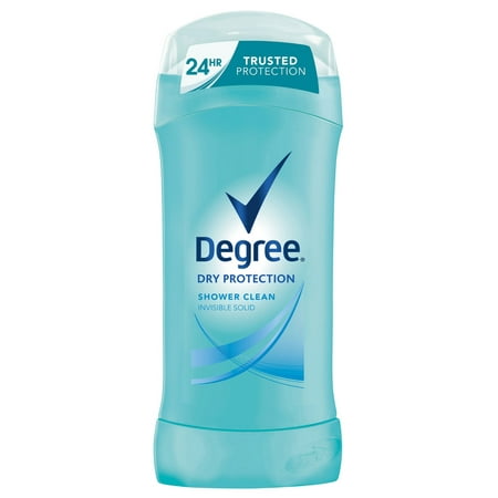 (2 pack) Degree Women Shower Clean Invisible Solid 24 Hour Protection Dry Protection Antiperspirant Deodorant, 2.6