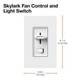 thumbnail image 3 of Lutron 69153 - SFSQ-LF-AL SKYLARK QUIET LGT/FAN AL Fan Controls, 3 of 7