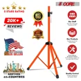 thumbnail image 2 of 5Core Speaker Stand Tripod Tall Adjustable 72 Inch DJ Studio Monitor Stands Pole Mount ORANGE, 2 of 12
