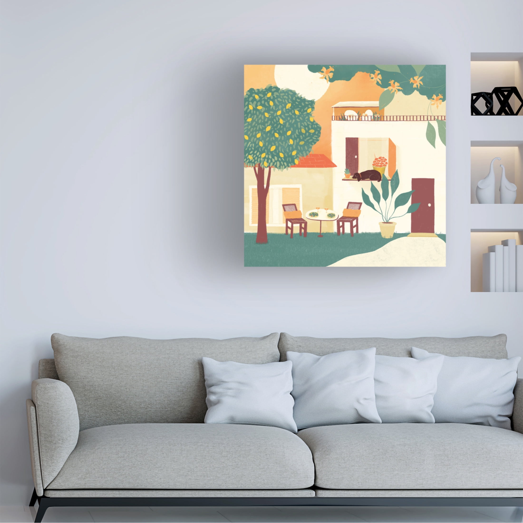 Trademark Fine Art Shriya Bhattacharya Tuscan Vacation Canvas Wall Art