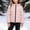 Pink, variant on Fesfesfes Kids Unisex Hooded Puffer Jacket Full Zip Winter Warm Quilted Coat with Contrast Zipper and Pockets for Toddler Boys Girls Ages 1-10 Years