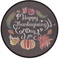 thumbnail image 1 of Pumpkin Round Floor Mat Non-Slip Wsahable Round Area Rug for Bathroom Entryway Living Room Bedroom Home Decor - -, 1 of 5